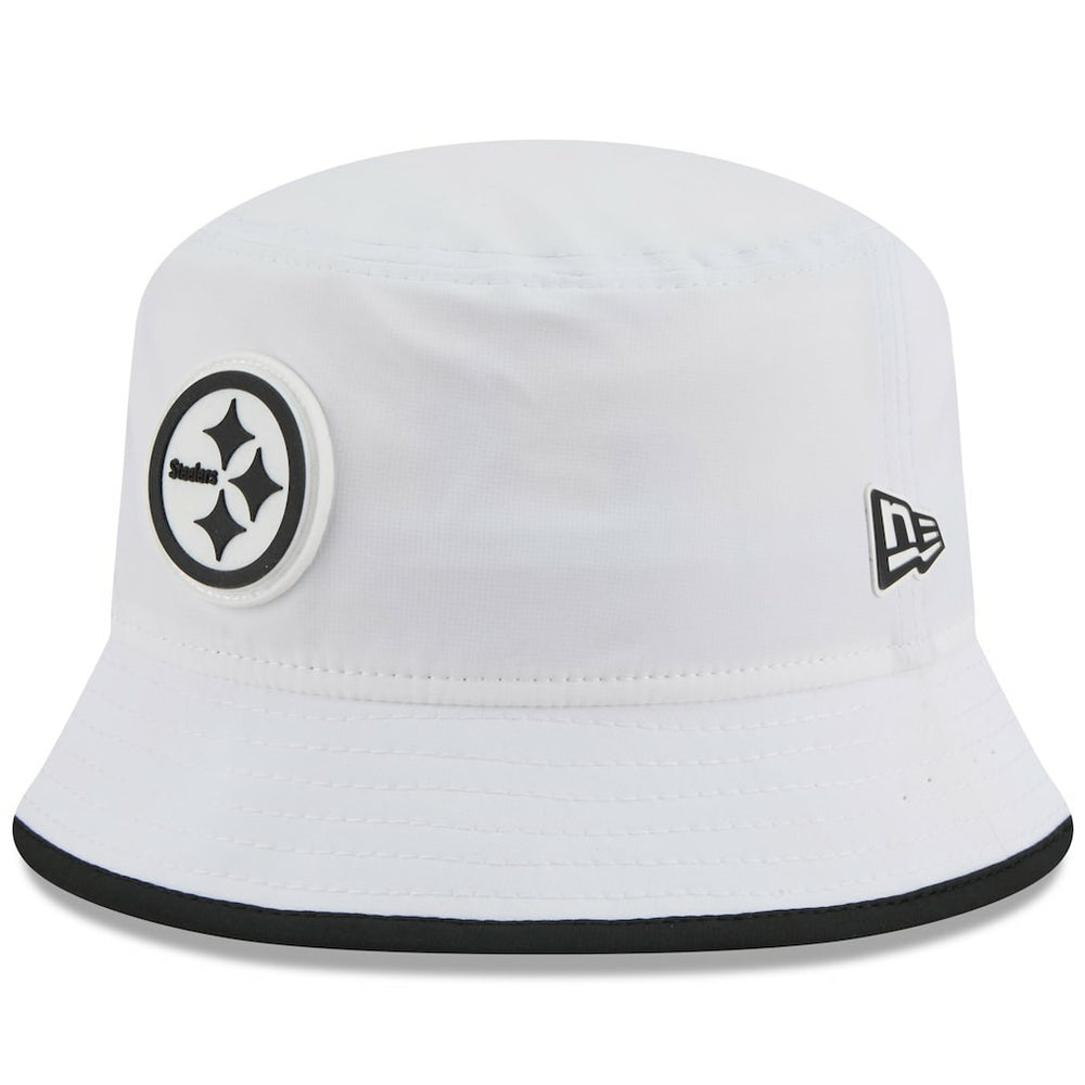 Pittsburgh Steelers New Era 2025 NFL Training Camp Stretch Bucket Hat White | NFL
