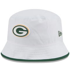 Green Bay Packers New Era 2025 NFL Training Camp Stretch Bucket Hat White | NFL