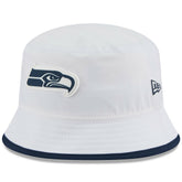 Seattle Seahawks New Era 2025 NFL Training Camp Stretch Bucket Hat White | NFL
