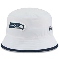 Seattle Seahawks New Era 2025 NFL Training Camp Stretch Bucket Hat White | NFL