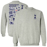 Tottenham Hotspur Vive La Fete Women's Impressions Artwork Pullover Sweatshirt Gray - FIFA World CUP