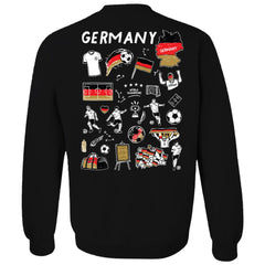Germany National Team Vive La Fete Women's Impressions Artwork Pullover Sweatshirt Black - FIFA World CUP