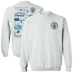 Manchester City Vive La Fete Women's Impressions Artwork Pullover Sweatshirt White - FIFA World CUP