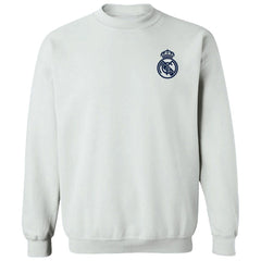 Real Madrid Vive La Fete Women's Impressions Artwork Pullover Sweatshirt White - FIFA World CUP