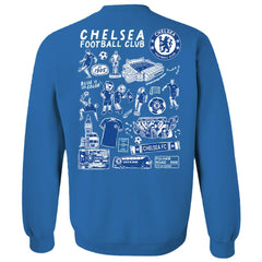 Chelsea Vive La Fete Women's Impressions Artwork Pullover Sweatshirt Blue - FIFA World CUP