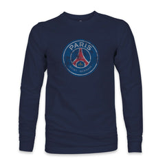 Paris Saint-Germain 1863FC Color Badge Long Sleeve T-Shirt Navy - FIFA World CUP