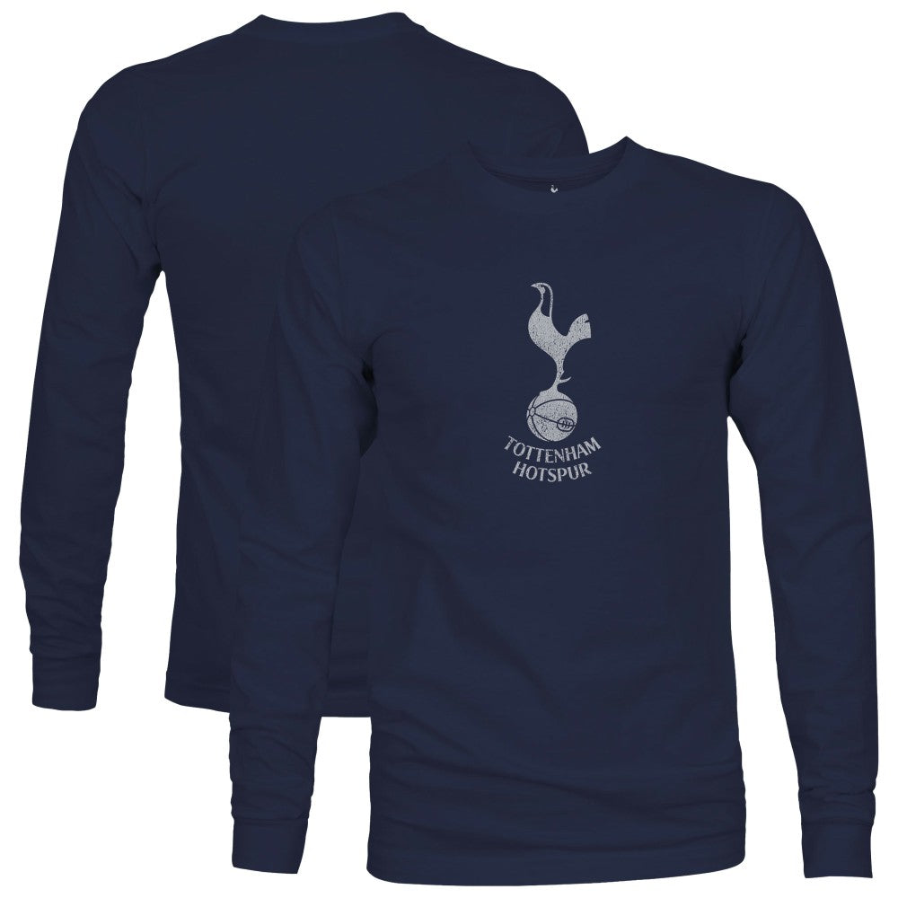 Tottenham Hotspur 1863FC Mono Badge Long Sleeve T-Shirt Navy - FIFA World CUP
