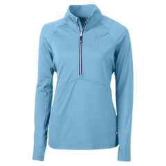 Boston Red Sox Cutter & Buck Women's Raglan Adapt Eco Knit Stretch Recycled Half-Zip Top - MLB