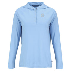 Chicago Cubs Cutter & Buck Women's Coastline Epic Comfort Eco Recycled Long Sleeve Hoodie T-Shirt - MLB