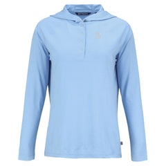 Detroit Tigers Cutter & Buck Women's Coastline Epic Comfort Eco Recycled Long Sleeve Hoodie T-Shirt - MLB
