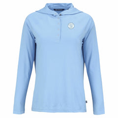 Milwaukee Brewers Cutter & Buck Women's Coastline Epic Comfort Eco Recycled Long Sleeve Hoodie T-Shirt - MLB