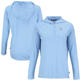 Philadelphia Phillies Cutter & Buck Women's Coastline Epic Comfort Eco Recycled Long Sleeve Hoodie T-Shirt - MLB