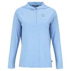 Philadelphia Phillies Cutter & Buck Women's Coastline Epic Comfort Eco Recycled Long Sleeve Hoodie T-Shirt - MLB