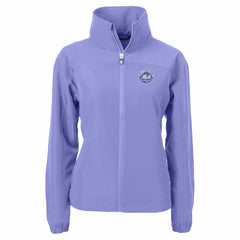 New York Mets Cutter & Buck Women's Charter Eco Recycled Full-Zip Jacket - MLB
