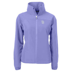 San Diego Padres Cutter & Buck Women's Charter Eco Recycled Full-Zip Jacket - MLB