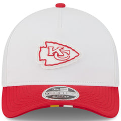 Kansas City Chiefs New Era Youth 2025 NFL Training Camp A-Frame 9FORTY Adjustable Hat White/Red | NFL