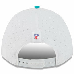Miami Dolphins New Era Youth 2025 NFL Training Camp A-Frame 9FORTY Adjustable Hat White/Aqua | NFL