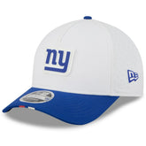 New York Giants New Era Youth 2025 NFL Training Camp A-Frame 9FORTY Adjustable Hat White/Royal | NFL