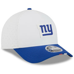 New York Giants New Era Youth 2025 NFL Training Camp A-Frame 9FORTY Adjustable Hat White/Royal | NFL