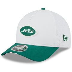 New York Jets New Era Youth 2025 NFL Training Camp A-Frame 9FORTY Adjustable Hat White/Green | NFL