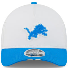 Detroit Lions New Era Youth 2025 NFL Training Camp A-Frame 9FORTY Adjustable Hat White/Blue | NFL
