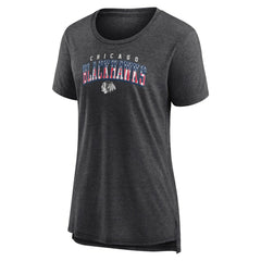 Chicago Blackhawks Women's Proud Tri-Blend T-Shirt - Gray - NHL