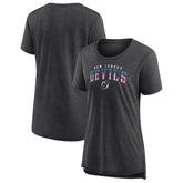 New Jersey Devils Women's Proud Tri-Blend T-Shirt - Gray - NHL