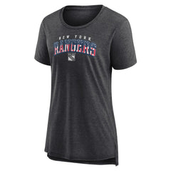 New York Rangers Women's Proud Tri-Blend T-Shirt - Gray - NHL