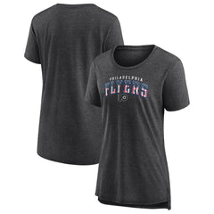Philadelphia Flyers Women's Proud Tri-Blend T-Shirt - Gray - NHL