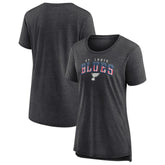 St. Louis Blues Women's Proud Tri-Blend T-Shirt - Gray - NHL