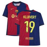 Patrick Kluivert Barcelona Autographed 2024-25 Red/Blue Home Jersey BAS | Fanatics discount