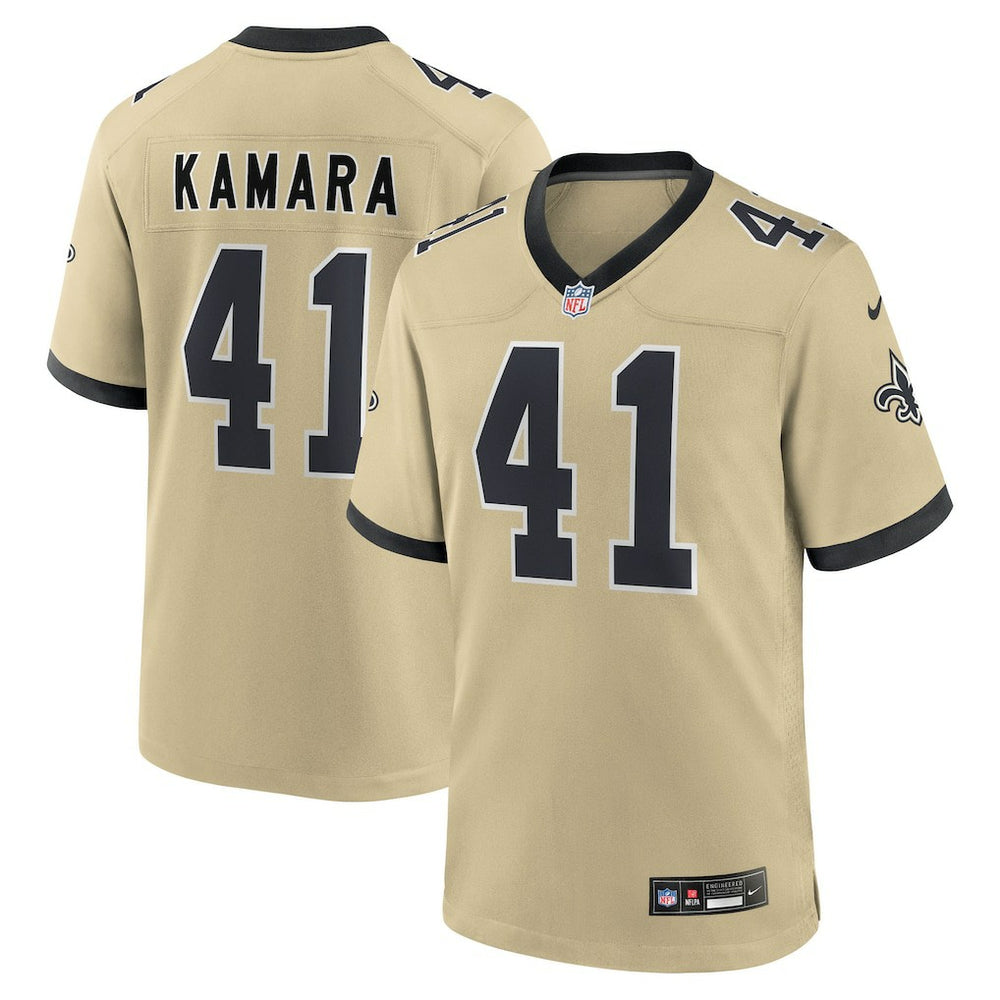 Alvin Kamara New Orleans Saints Youth Gameday Golds Alternate Game Player Jersey Gold | Nike for Sale