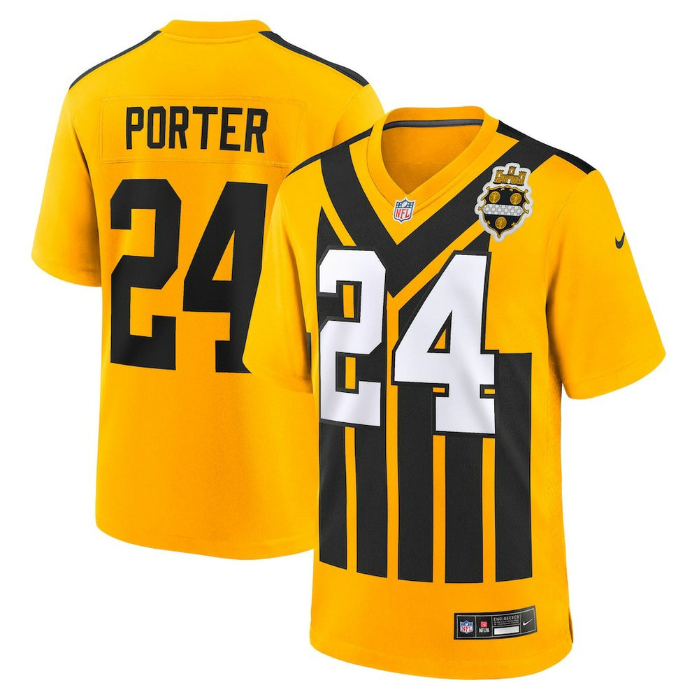 Joey Porter Jr. Pittsburgh Steelers Youth Alternate 1933 Throwback Game Jersey Gold | Nike for Sale