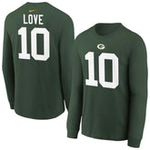 Jordan Love Green Bay Packers Youth Player Name & Number Long Sleeve T-Shirt Green | Nike for Sale