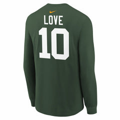 Jordan Love Green Bay Packers Youth Player Name & Number Long Sleeve T-Shirt Green | Nike for Sale