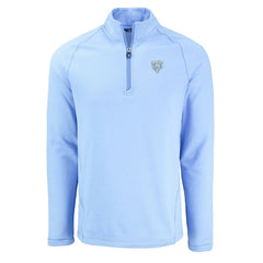 Chicago Bears Cutter & Buck Peshastin Eco Fleece Recycled Raglan Quarter-Zip Top Powder Blue | NFL