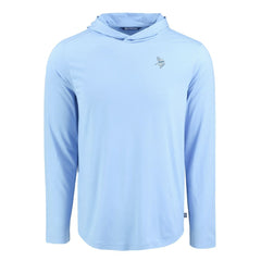 Minnesota Vikings Men's Cutter & Buck Coastline Epic Comfort Eco Recycled Men's Hooded Shirt Powder Blue | NFL