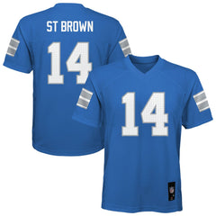 Amon-Ra St. Brown Detroit Lions Outerstuff Preschool Replica Player Jersey Blue | NFL