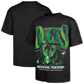 Milwaukee Bucks '47 Past Champs Collection Flashbulb Foundation T-Shirt Black - NBA