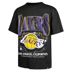Los Angeles Lakers '47 Past Champs Collection Flashbulb Foundation T-Shirt Black - NBA
