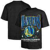 Golden State Warriors '47 Past Champs Collection Flashbulb Foundation T-Shirt Black - NBA