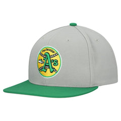 Athletics Mitchell & Ness Cooperstown Collection Basic Flip Snapback Hat - MLB