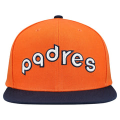 San Diego Padres Mitchell & Ness Cooperstown Collection Basic Flip Snapback Hat - MLB