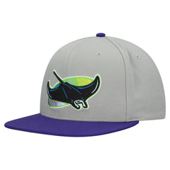Tampa Bay Rays Mitchell & Ness Cooperstown Collection Basic Flip Snapback Hat - MLB