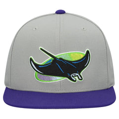 Tampa Bay Rays Mitchell & Ness Cooperstown Collection Basic Flip Snapback Hat - MLB