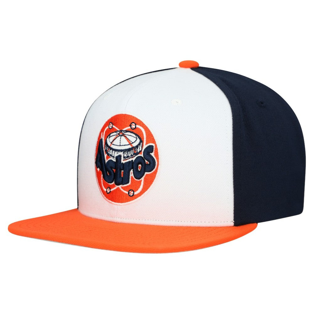 Houston Astros Mitchell & Ness Cooperstown Collection Basic Flip Snapback Hat - MLB