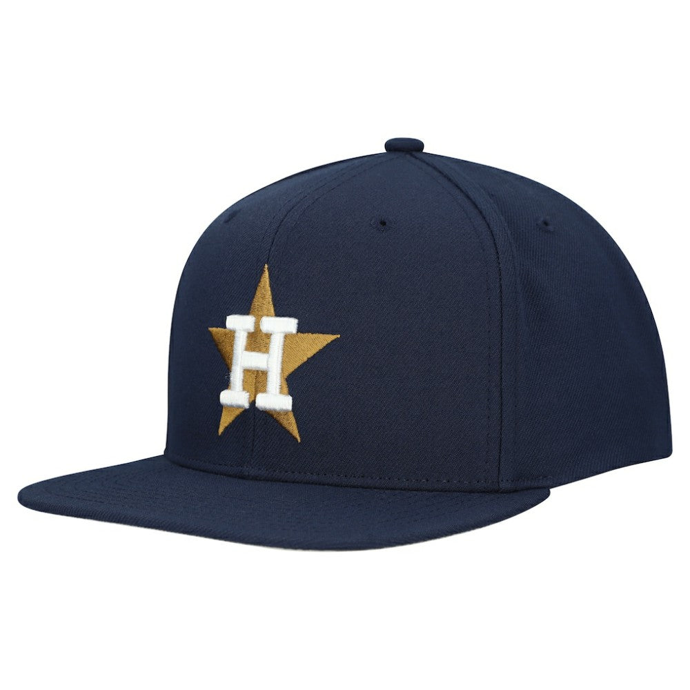 Houston Astros Mitchell & Ness Cooperstown Collection Basic Flip Snapback Hat - MLB