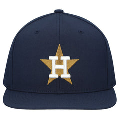 Houston Astros Mitchell & Ness Cooperstown Collection Basic Flip Snapback Hat - MLB