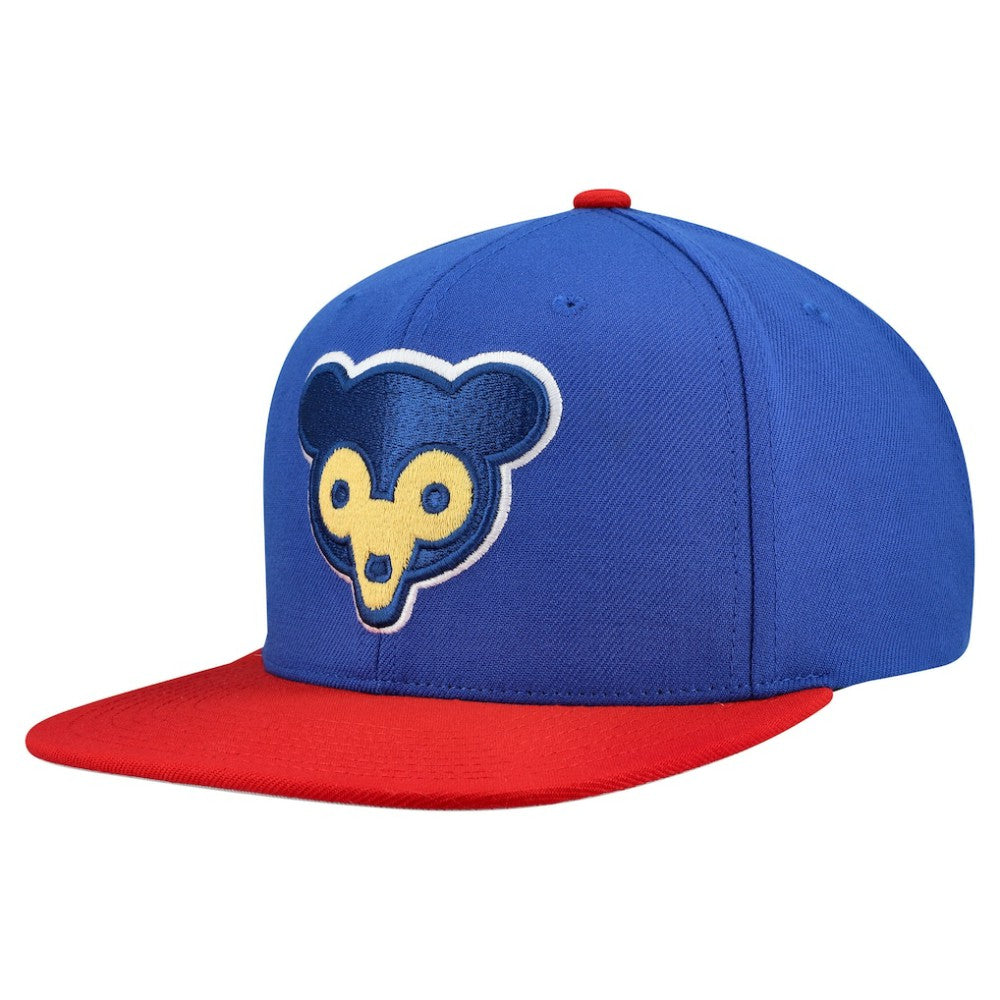 Chicago Cubs Mitchell & Ness Cooperstown Collection Basic Flip Snapback Hat - MLB