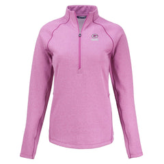 Green Bay Packers Cutter & Buck Women's Peshastin Eco Fleece Recycled Half-Zip Top Pink | NFL